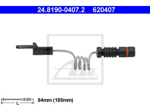 ATE 24.8190-0407.2 įspėjimo kontaktas, stabdžių trinkelių susidėvėjimas 
 Stabdžių sistema -> Susidėvėjimo indikatorius, stabdžių trinkelės
901 540 00 17, 901 540 01 17, 2D0 919 351