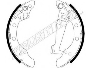 TRUSTING 124.274 stabdžių trinkelių komplektas 
 Techninės priežiūros dalys -> Papildomas remontas
321698545, 3216985545, 331609525