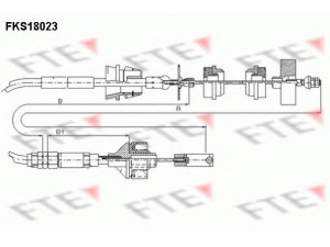 FTE FKS18023 sankabos trosas 
 Dviratė transporto priemonės -> Kabeliai ir tachometro velenaai -> Sankabos trosas
2150K4, 2150L6, 2150L7, 2150S1