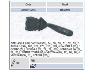 MAGNETI MARELLI 000050102010 vairo kolonėlės jungiklis 
 Vidaus įranga -> Rankinės/kojinės svirties sistema
12 41 132, 1241132, 90243395