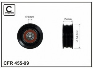 CAFFARO 455-99 kreipiantysis skriemulys, V formos rumbuotas diržas
1361876, 5M5Q19A216AA