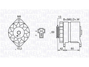 MAGNETI MARELLI 063531446220 kintamosios srovės generatorius 
 Elektros įranga -> Kint. sr. generatorius/dalys -> Kintamosios srovės generatorius
773000830
