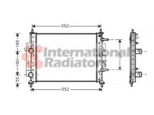 VAN WEZEL 17002260 radiatorius, variklio aušinimas 
 Aušinimo sistema -> Radiatorius/alyvos aušintuvas -> Radiatorius/dalys
46535007, 46535007