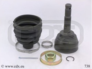 CDX 738 jungčių komplektas, kardaninis velenas 
 Ratų pavara -> Sujungimai/komplektas
