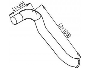 DINEX 68646 išleidimo kolektorius 
 Išmetimo sistema -> Išmetimo vamzdžiai
306588
