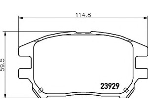 HELLA 8DB 355 010-441 stabdžių trinkelių rinkinys, diskinis stabdys 
 Techninės priežiūros dalys -> Papildomas remontas
0446548040, 0446548050