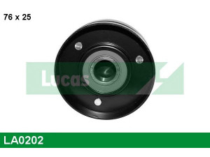 LUCAS ENGINE DRIVE LA0202 kreipiantysis skriemulys, V formos rumbuotas diržas 
 Diržinė pavara -> V formos rumbuotas diržas/komplektas -> Laisvasis/kreipiamasis skriemulys