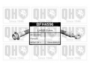 QUINTON HAZELL BFH4596 stabdžių žarnelė 
 Stabdžių sistema -> Stabdžių žarnelės
FBH 6048, B9111-26210, 91 120 683