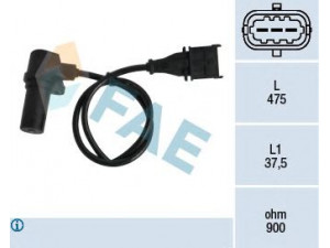 FAE 79060 jutiklis, alkūninio veleno impulsas; RPM jutiklis, variklio valdymas 
 Elektros įranga -> Jutikliai
60814769, 60816553, 46437264, 46446873