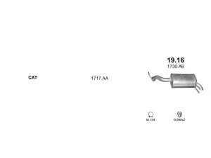 POLMO POLMO99551 išmetimo sistema 
 Išmetimo sistema -> Išmetimo sistema, visa