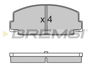BREMSI BP2137 stabdžių trinkelių rinkinys, diskinis stabdys 
 Techninės priežiūros dalys -> Papildomas remontas
29625031090, 625031030, 625031040