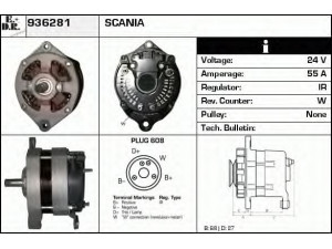 EDR 936281 kintamosios srovės generatorius 
 Elektros įranga -> Kint. sr. generatorius/dalys -> Kintamosios srovės generatorius
111527