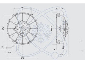 ELECTRO AUTO 32F0001 ventiliatorius, radiatoriaus
