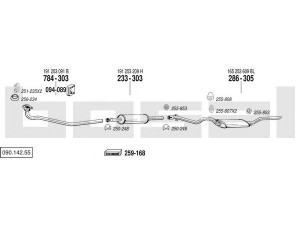 BOSAL 090.142.55 išmetimo sistema 
 Išmetimo sistema -> Išmetimo sistema, visa