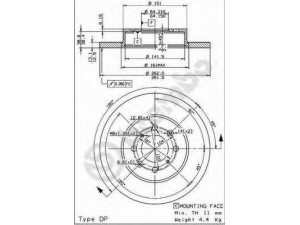 BREMBO 08.6918.14 stabdžių diskas 
 Stabdžių sistema -> Diskinis stabdys -> Stabdžių diskas
GBD90841, SDB100500