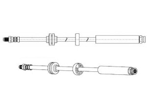 KAWE 512709 stabdžių žarnelė 
 Stabdžių sistema -> Stabdžių žarnelės
60698796