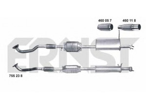 ERNST 755238 katalizatoriaus keitiklis 
 Išmetimo sistema -> Katalizatoriaus keitiklis
2861 026 010