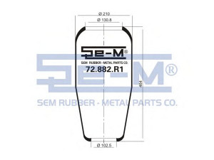SEM LASTIK 72.882.R1 dėklas, pneumatinė pakaba
81.43601.0065, 81.43601.0067, 81.43601.0070