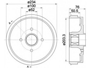 HELLA 8DT 355 300-671 stabdžių būgnas 
 Stabdžių sistema -> Būgninis stabdys -> Stabdžių būgnas
432004255R, 432024763R, 8200243735