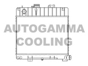 AUTOGAMMA 100090 radiatorius, variklio aušinimas