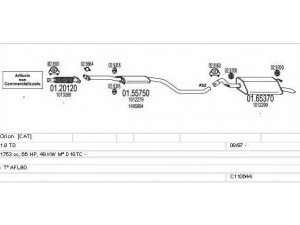 MTS C110644008081 išmetimo sistema