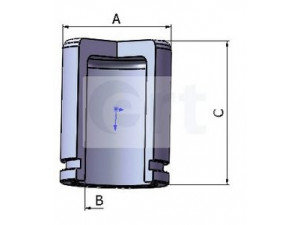 ERT 150769-C stūmoklis, stabdžių apkaba 
 Stabdžių sistema -> Stabdžių matuoklis -> Stabdžių dalys