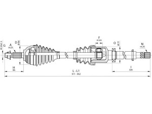 OPEN PARTS DRS6401.00 kardaninis velenas 
 Ratų pavara -> Kardaninis velenas
8200379235