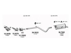 ASSO ART2787 išmetimo sistema 
 Išmetimo sistema -> Išmetimo sistema, visa