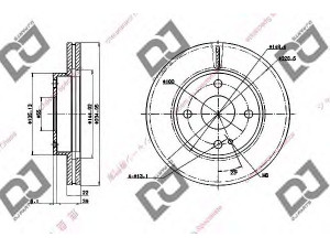 DJ PARTS BD1723 stabdžių diskas 
 Dviratė transporto priemonės -> Stabdžių sistema -> Stabdžių diskai / priedai
F1CZ1125A, F2CZ1125B, BR70-33-25X