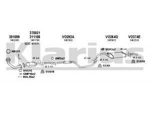 KLARIUS 960301U išmetimo sistema 
 Išmetimo sistema -> Išmetimo sistema, visa
