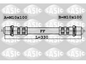SASIC 6606008 stabdžių žarnelė 
 Stabdžių sistema -> Stabdžių žarnelės
8E0611707, 8E0611707G, 8E0611707G