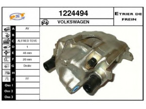 SNRA 1224494 stabdžių apkaba
191615124B