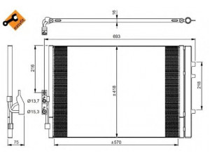NRF 350035 kondensatorius, oro kondicionierius 
 Oro kondicionavimas -> Kondensatorius
64539216144, 9216144