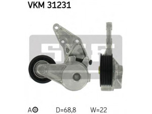 SKF VKM 31231 įtempiklio skriemulys, V formos rumbuotas diržas 
 Diržinė pavara -> V formos rumbuotas diržas/komplektas -> Įtempiklio skriemulys
022 145 299 A, 022 145 299 D, 1139712