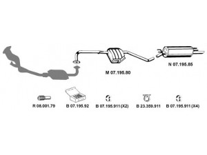 EBERSPÄCHER 072081 išmetimo sistema 
 Išmetimo sistema -> Išmetimo sistema, visa