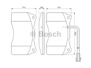 BOSCH 0 986 494 067 stabdžių trinkelių rinkinys, diskinis stabdys 
 Techninės priežiūros dalys -> Papildomas remontas
77362692, 77362722