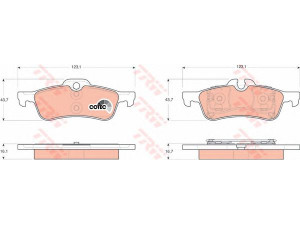 TRW GDB1561 stabdžių trinkelių rinkinys, diskinis stabdys 
 Techninės priežiūros dalys -> Papildomas remontas
34216761288, 34216762871, 34216770252
