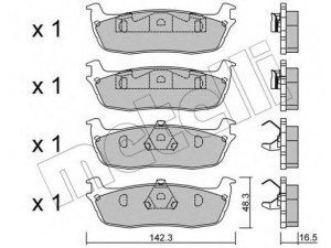 METELLI 22-0858-0 stabdžių trinkelių rinkinys, diskinis stabdys 
 Techninės priežiūros dalys -> Papildomas remontas
XL3Z2200AA