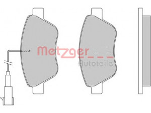 METZGER 1170117 stabdžių trinkelių rinkinys, diskinis stabdys 
 Techninės priežiūros dalys -> Papildomas remontas
77365543