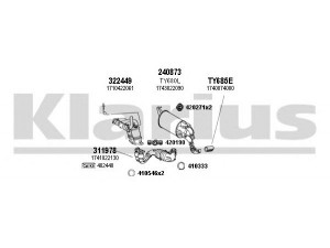 KLARIUS 900479E išmetimo sistema 
 Išmetimo sistema -> Išmetimo sistema, visa