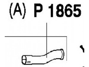 FENNO P1865 išleidimo kolektorius 
 Išmetimo sistema -> Išmetimo vamzdžiai
repair pipe