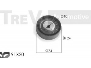 TREVI AUTOMOTIVE KD1163 paskirstymo diržo komplektas 
 Techninės priežiūros dalys -> Papildomas remontas
1124040, 120125, 2T1Q6M260AA, YS4Q6M260AA