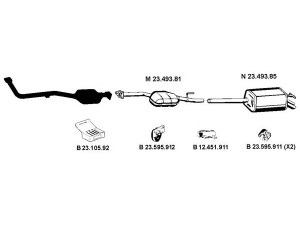 EBERSPÄCHER 232330 išmetimo sistema 
 Išmetimo sistema -> Išmetimo sistema, visa