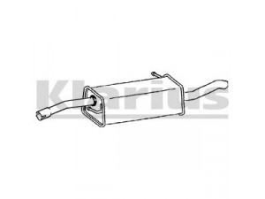 KLARIUS 220839 galinis duslintuvas 
 Išmetimo sistema -> Duslintuvas
1207459, 1230563, 1316999, 1383116