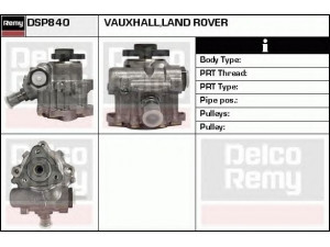 DELCO REMY DSP840 hidraulinis siurblys, vairo sistema 
 Vairavimas -> Vairo pavara/siurblys
QVB101453