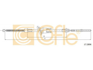 COFLE 17.2806 trosas, stovėjimo stabdys
MB256041