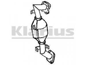 KLARIUS 322466 katalizatoriaus keitiklis 
 Išmetimo sistema -> Katalizatoriaus keitiklis
2505127060, 2505127061
