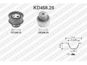 SNR KD458.25 paskirstymo diržo komplektas 
 Techninės priežiūros dalys -> Papildomas remontas
7553760, 7598226