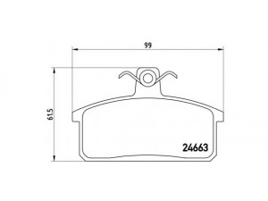 BREMBO P 79 007 stabdžių trinkelių rinkinys, diskinis stabdys 
 Techninės priežiūros dalys -> Papildomas remontas
500028834, 00000A00906, 00000A01225