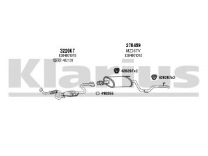 KLARIUS 600454E išmetimo sistema 
 Išmetimo sistema -> Išmetimo sistema, visa